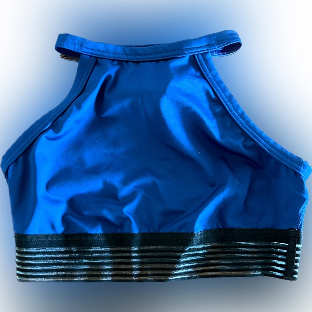 Victoria Secret Navy Sports Bra Black Mesh